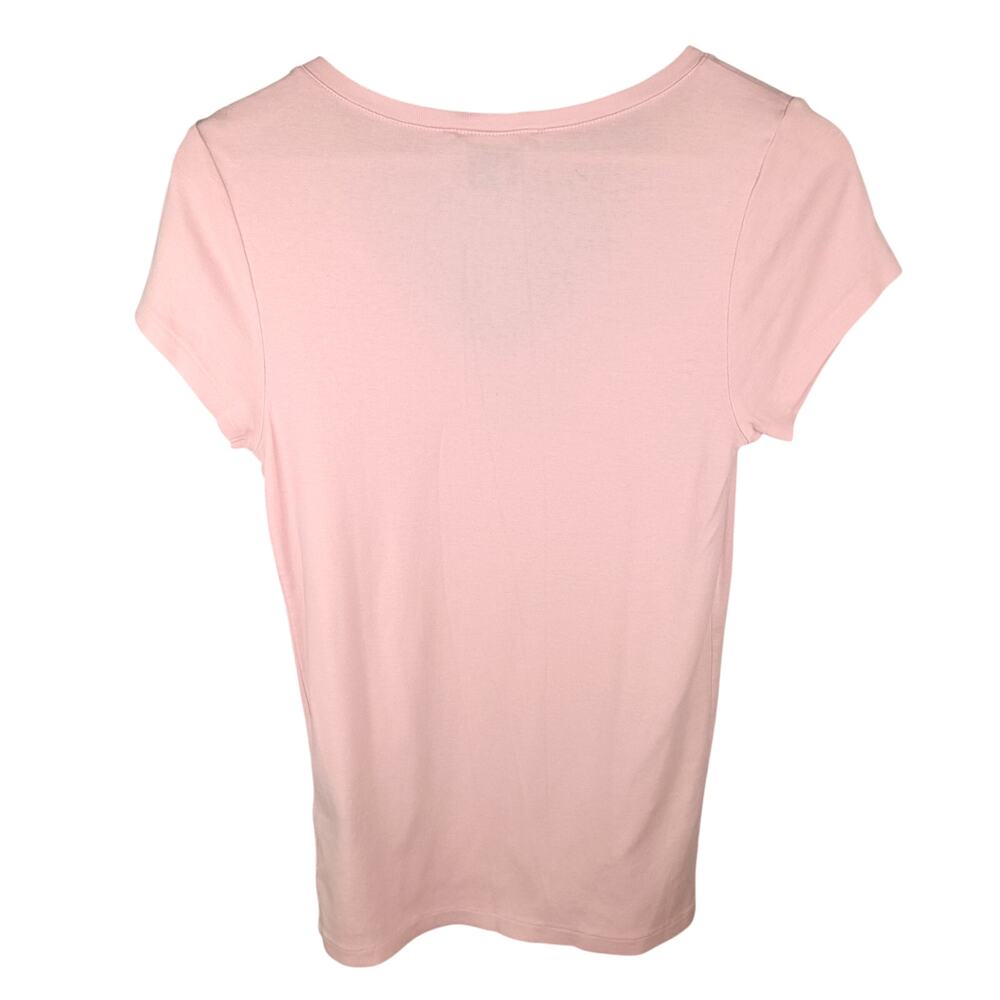 Polo Ralph Lauren Light Pink V-Neck Short Sleeve Tee - Picture 4 of 4